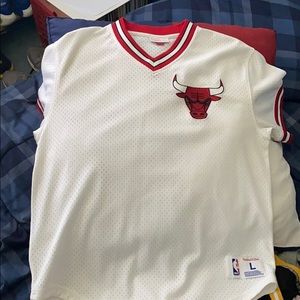 Mitchell and ness bulls baseball jersey